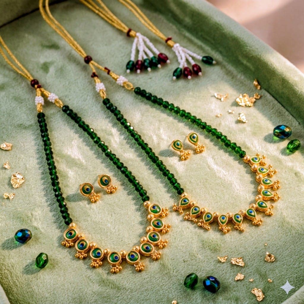Green morpankh necklace set — VIWA Jewellery on Instagram
